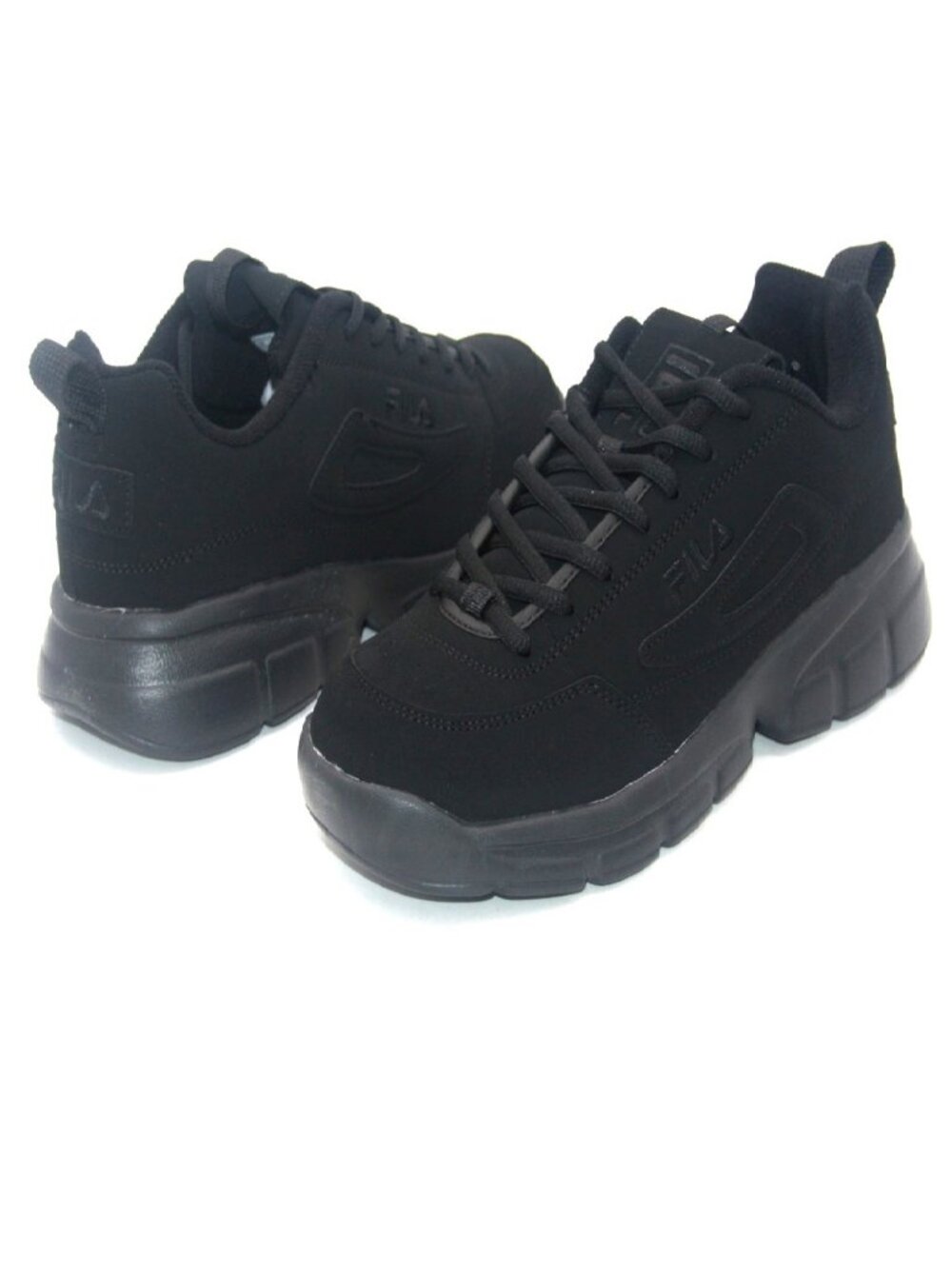 FILA Disruptor SE Men’s Sneakers Triple Black 1SX60023-001 Athletic Platform